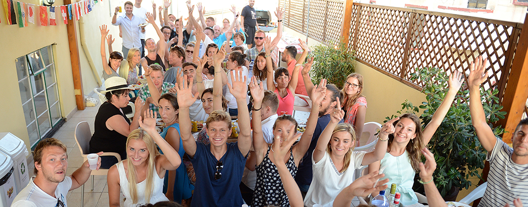 Piscina privada da escola
