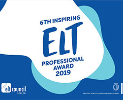 Prémio Inspiring ELT Professional Malta 2019