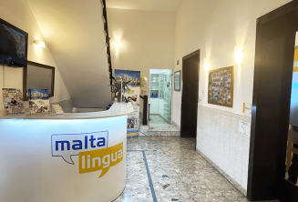 Recepção da escola Malta Escola de inglês recepção